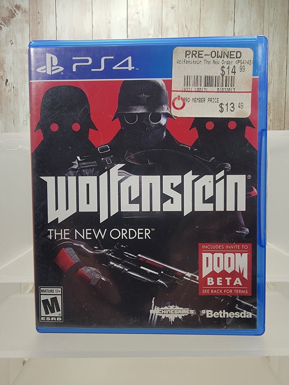 Wolfenstein The New Order Sony PlayStation 4 PS4